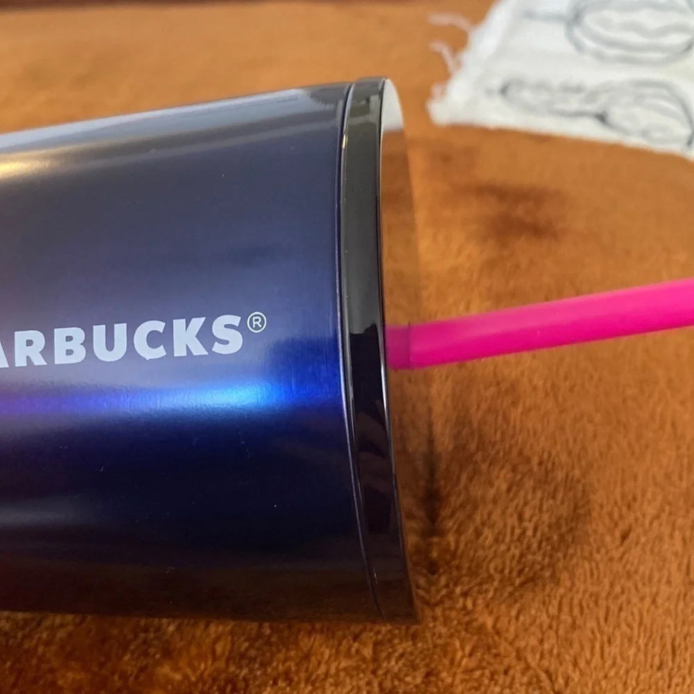 Starbucks 2022 Summer Geometric Pink, Berry, Gold Ombre Tumbler